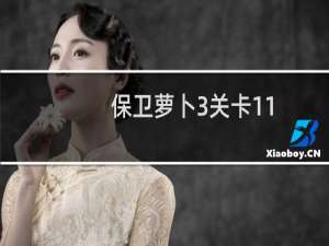 保卫萝卜3关卡11