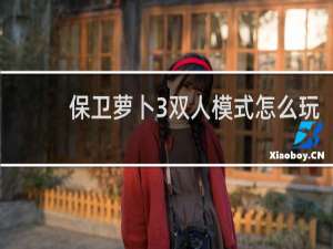 保卫萝卜3双人模式怎么玩