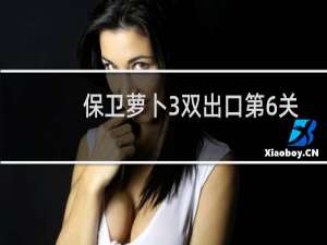 保卫萝卜3双出口第6关