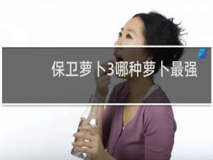 保卫萝卜3哪种萝卜最强