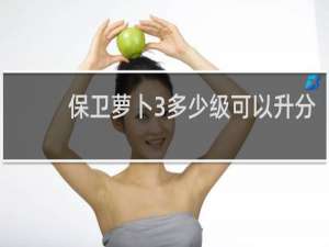 保卫萝卜3多少级可以升分