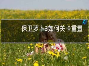 保卫萝卜3如何关卡重置