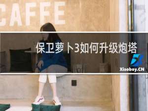 保卫萝卜3如何升级炮塔