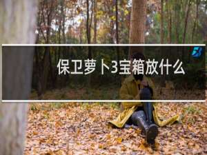 保卫萝卜3宝箱放什么