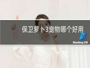 保卫萝卜3宠物哪个好用