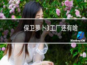 保卫萝卜3工厂还有啥