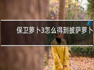 保卫萝卜3怎么得到披萨萝卜
