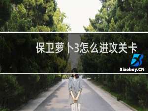 保卫萝卜3怎么进攻关卡