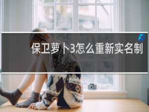 保卫萝卜3怎么重新实名制