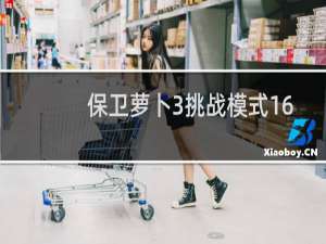 保卫萝卜3挑战模式16