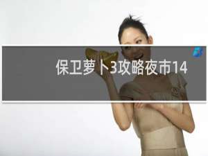 保卫萝卜3攻略夜市14