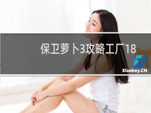 保卫萝卜3攻略工厂18