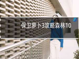 保卫萝卜3攻略森林10