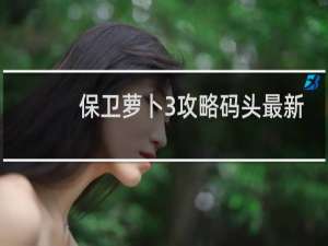 保卫萝卜3攻略码头最新