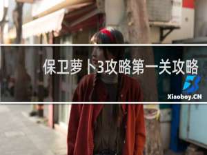 保卫萝卜3攻略第一关攻略