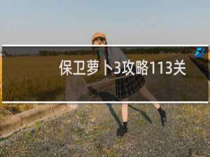 保卫萝卜3攻略113关