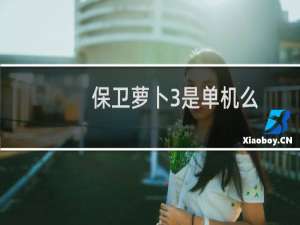 保卫萝卜3是单机么