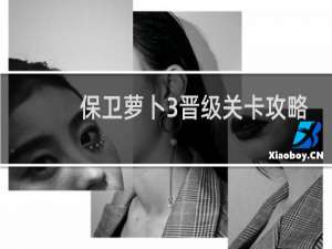 保卫萝卜3晋级关卡攻略