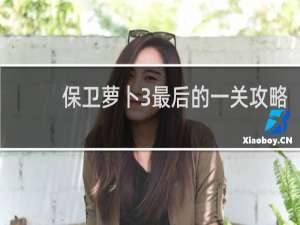 保卫萝卜3最后的一关攻略