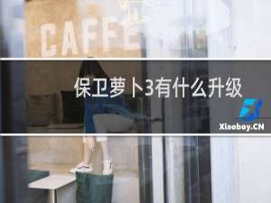 保卫萝卜3有什么升级