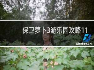 保卫萝卜3游乐园攻略11