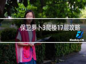 保卫萝卜3爬楼17层攻略