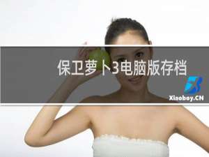 保卫萝卜3电脑版存档