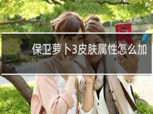 保卫萝卜3皮肤属性怎么加
