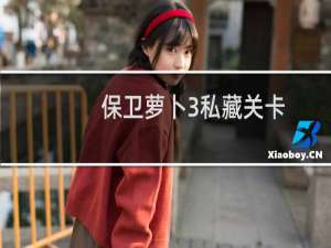保卫萝卜3私藏关卡