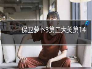 保卫萝卜3第二大关第14