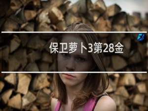 保卫萝卜3第28金
