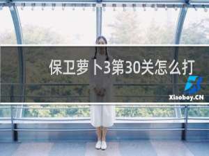 保卫萝卜3第30关怎么打