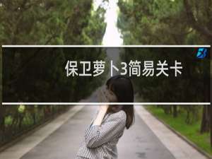 保卫萝卜3简易关卡