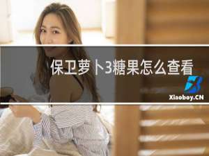 保卫萝卜3糖果怎么查看