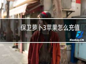 保卫萝卜3苹果怎么充值