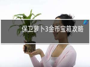 保卫萝卜3金币宝箱攻略