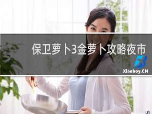 保卫萝卜3金萝卜攻略夜市