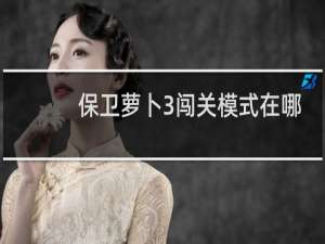 保卫萝卜3闯关模式在哪