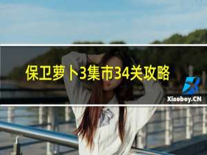 保卫萝卜3集市34关攻略