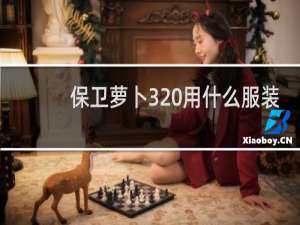 保卫萝卜3 用什么服装