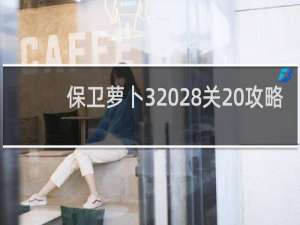 保卫萝卜3 28关 攻略