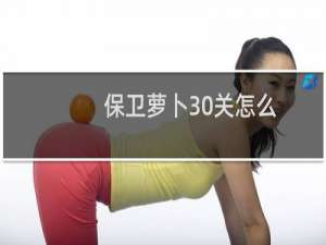 保卫萝卜30关怎么