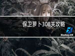 保卫萝卜308关攻略