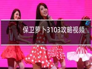 保卫萝卜3103攻略视频