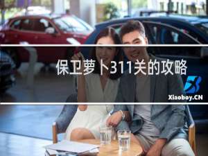 保卫萝卜311关的攻略