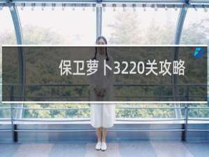 保卫萝卜32 关攻略