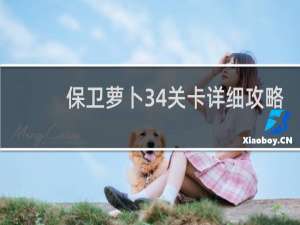 保卫萝卜34关卡详细攻略