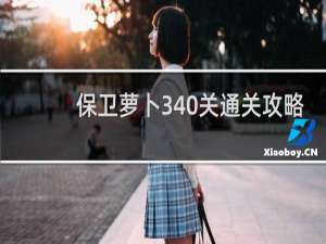 保卫萝卜340关通关攻略