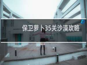 保卫萝卜35关沙漠攻略