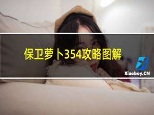 保卫萝卜354攻略图解